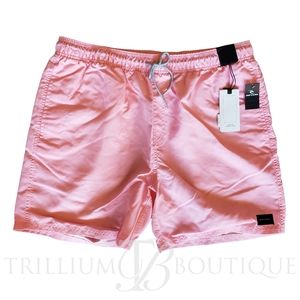 Ripcurl Volley Board Shorts Men XL, 2XL Pastel Pink 6 inch Logo Pockets NWT
